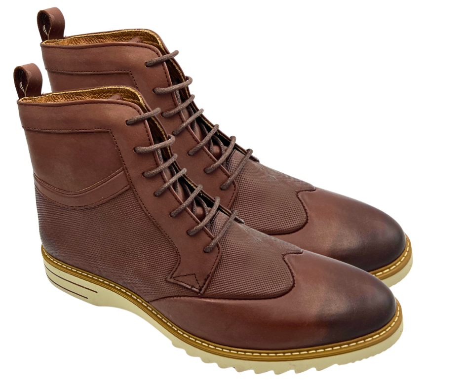 Bota urbana bostoniana suela beige