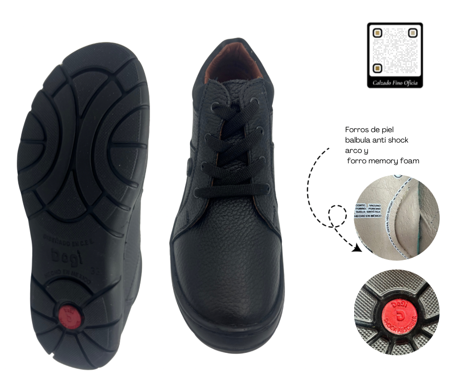 Botin infanti de agujeta Dogi