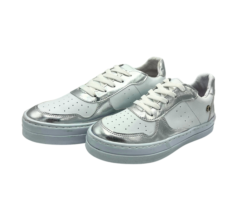 Sneaker Dogi blanco plata