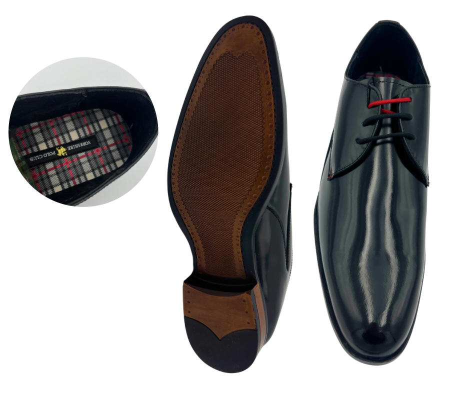 Zapato con cordones rojos a muy buen precio marca Polo Club