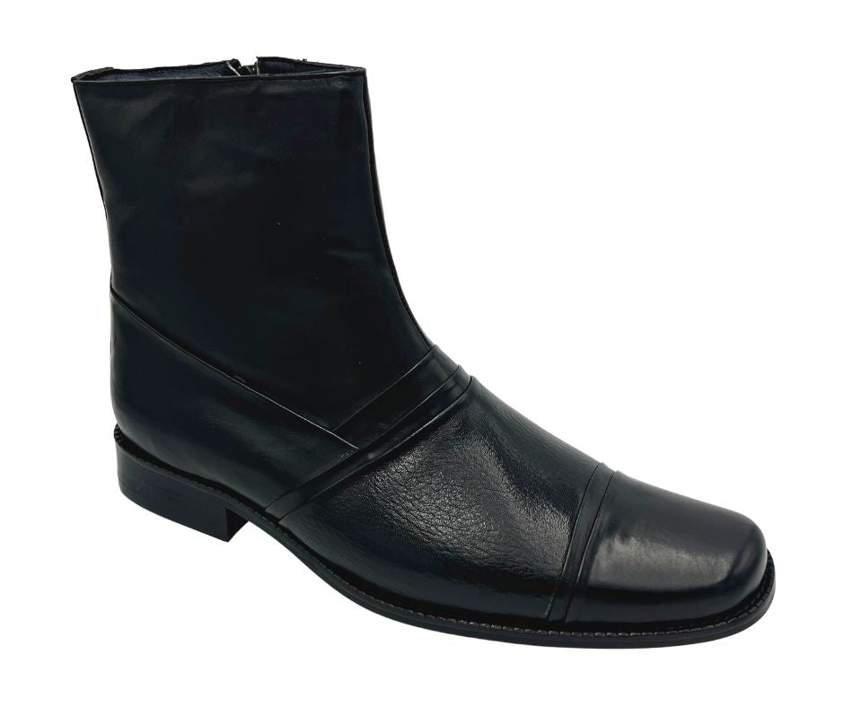 Bota formal de becerro con venado