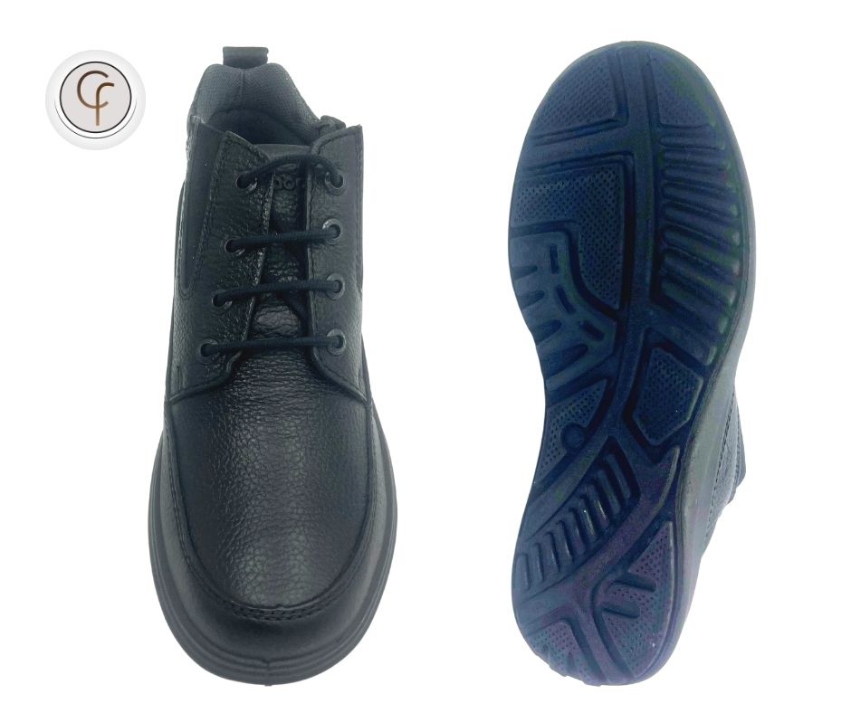 Botín corto de agujeta de hombre verde tabacco