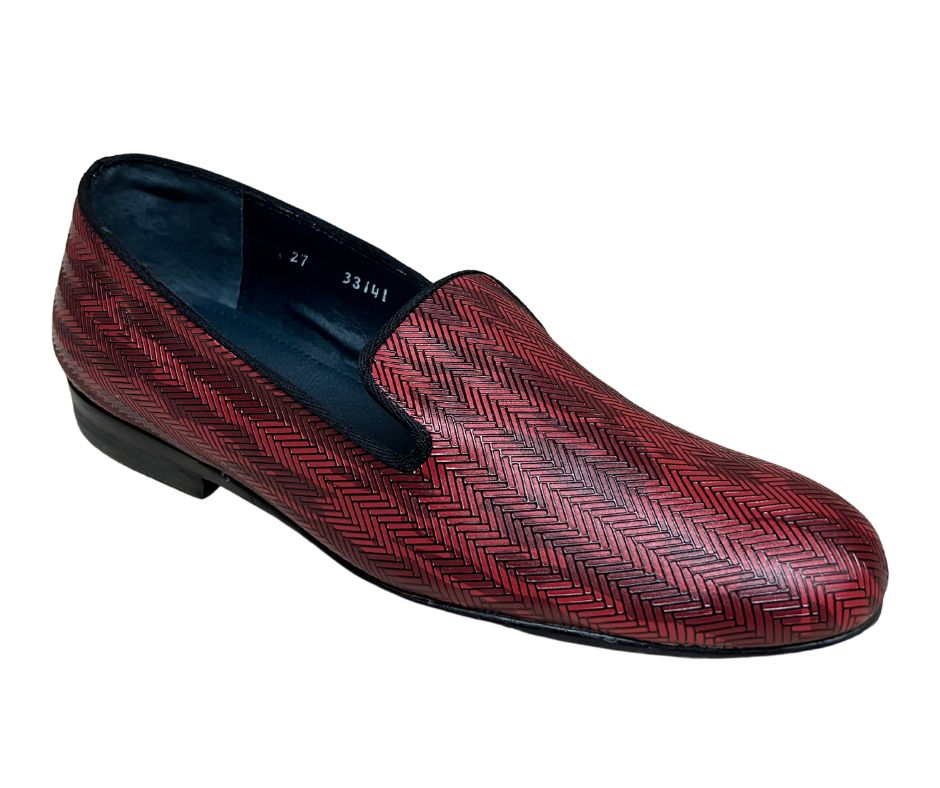 Mocasín tipo slepper grabado en zigzag oferta