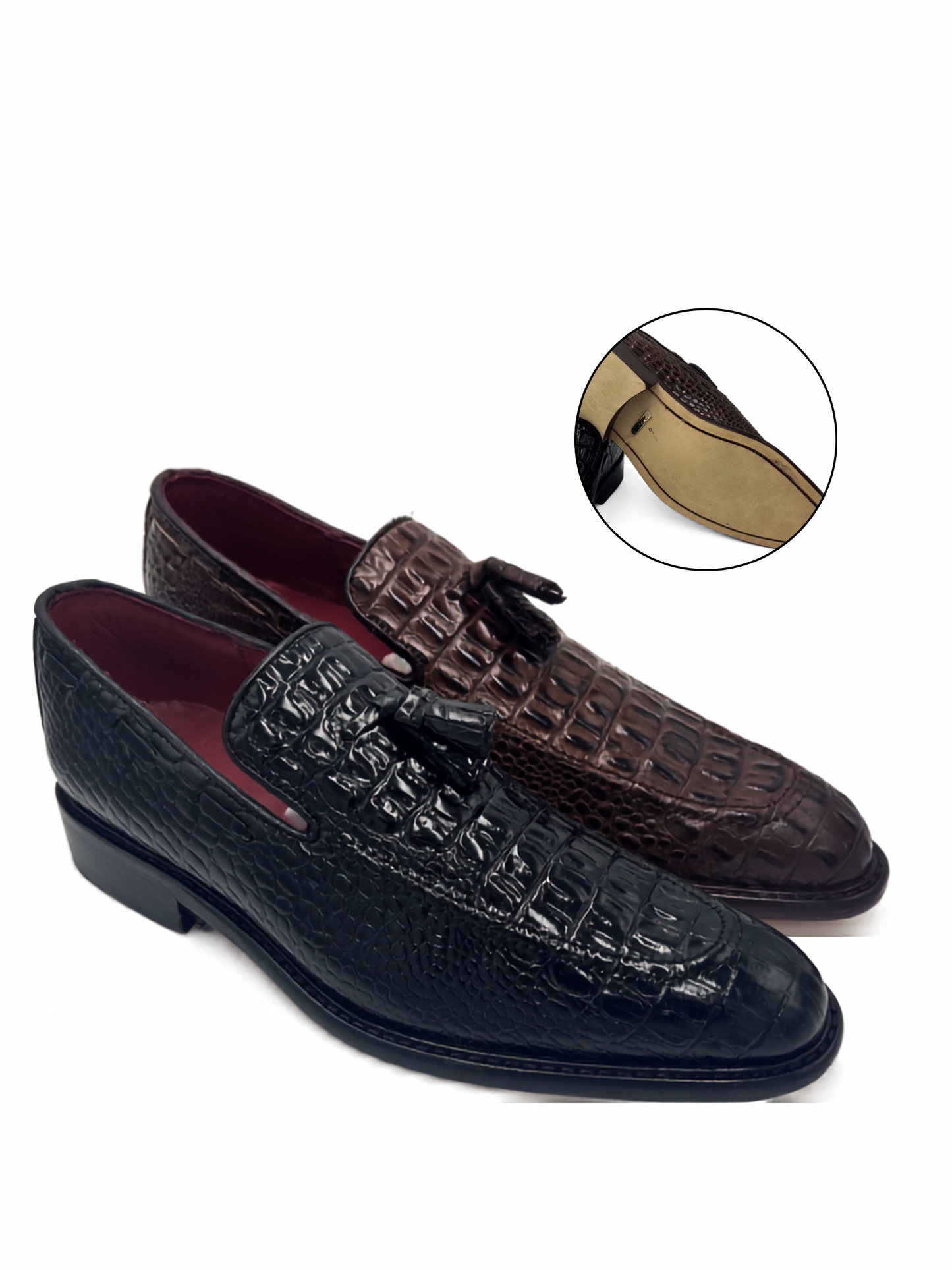 Mocasin grabado de Caiman Ronaldi